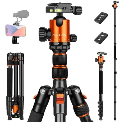 Tripod for Camera, 81" Aluminum Camera Tripod Stand, 83" DSLR Tripods & Monop... - Image 1 of 4