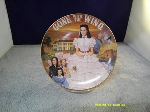 Gone With The Wind Music Box Plate -Tara: Scarlett’s True Love see condition - Picture 1 of 3
