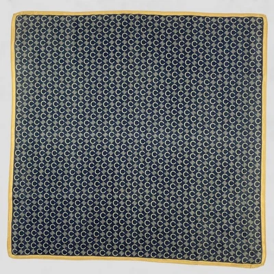 Lenço de pescoço vintage Celine bandana bolso quadrado - Imagem 1 de 4