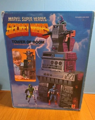 Mattel Marvel Super Heroes Secret Wars Tower Of Doom Set 1984 NEW SEALED - Image 1 of 4