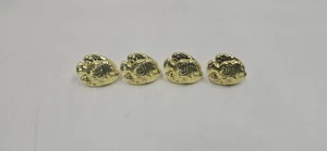 Menge 4 Goldfarbene Farbe Metall Fisch Schublade Griffe Knöpfe - Bild 1 von 5