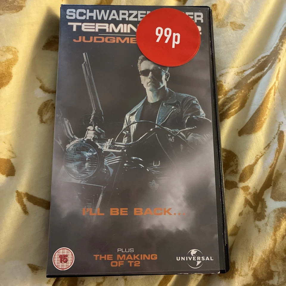 Terminator 2 Judgment Day UK PAL VHS VIDEO 2003 Schwarzenegger + Making Of  - Image 1 of 4
