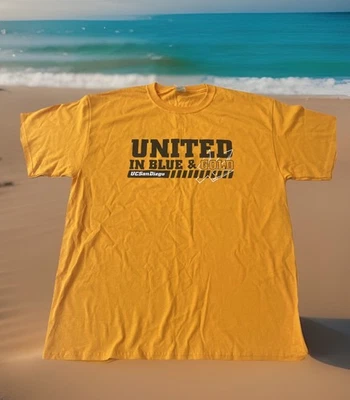 UC San Diego UCSD Tritons ‘United In Blue & Gold’ Liontree Arena Shirt Large New - Image 1 of 4