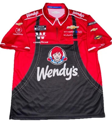 XL SVG WENDY'S Trackhouse Racing Nascar Pit Crew Shirt Shane Gisbergen - Image 1 of 2