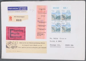 MayfairStamps Svizzera 1983 Etichetta di Natale Blocco Montagne Ebnat-Kappel Regi - Foto 1 di 2