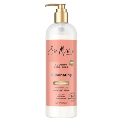 SheaMoisture Illuminating Body Lotion with Coconut Oil, Hibiscus,...  - Image 1 of 4