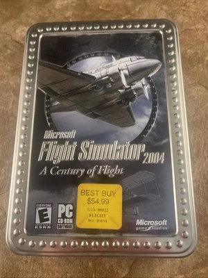 Microsoft Flight Simulator 2004: A Century of Flight Tin Box PC CIB Complete - Image 1 of 4