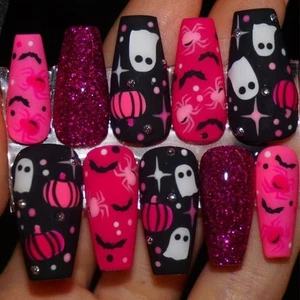 30 Pieces ABS Press On Halloween Quick Application Tips - Picture 1 of 8