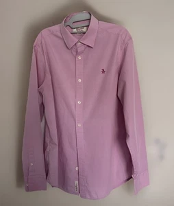 Vintage PENGUIN Classic Fit Pink Dress Shirt - Size: L Preowned See Photos - Picture 1 of 4