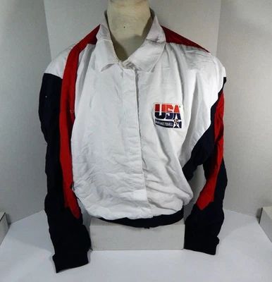 USA Basketball Game Used White Warm Up Jacket XL DP44512 - Image 1 of 4
