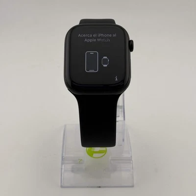 Desbloqueado Apple Watch Series 10 46MM Negro Aluminio Negro Correa Deportiva MWY43LW/A Foto 1 de 4