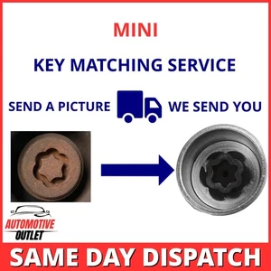 SECURITY MASTER LOCKING LOCK WHEEL NUT KEY BOLT MATCHING SERVICE UK FOR BMW MINI - Picture 1 of 6