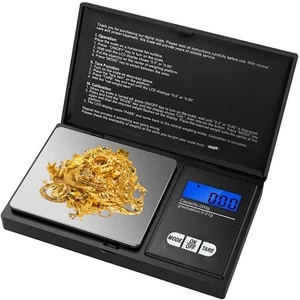 Bilancia tascabile digitale 200 g/0,01 g grammi scala grammi, once, once troy e DWT - Foto 1 di 9