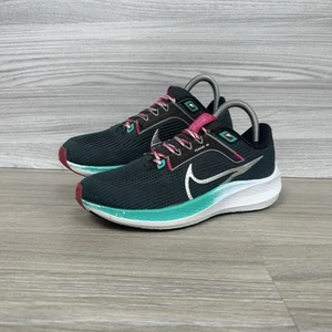 Nike Air Zoom Pegasus 40 Trainers Size 4.5 Running Shoes Green Blue Gym School - Picture 1 of 13