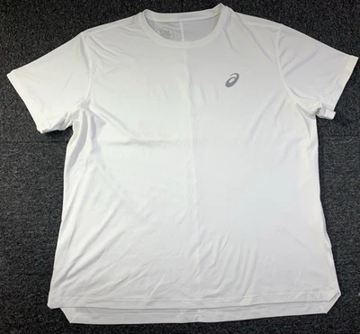 Asics RACE SS TOP Running Performance mens 2XL White Crew T-Shirt - Image 1 of 4