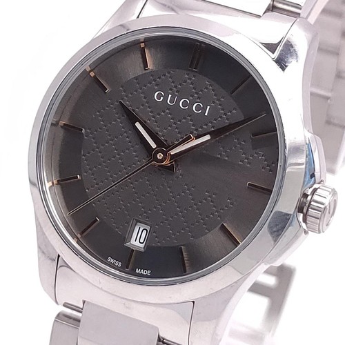Gucci Timeless 126.5 YA126445 Orologi al Quarzo Donna Quadrante Marrone Acciaio Inox...