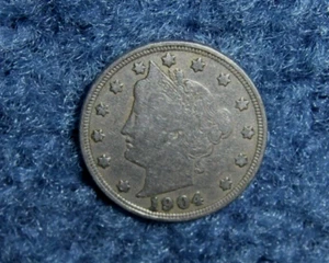 1904 U.S. LIBERTY "V" NICKEL 5c COIN! - Picture 1 of 6