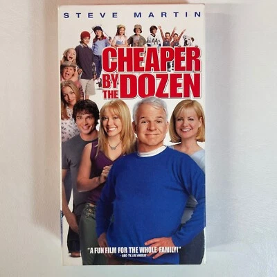 Cheaper by the Dozen VHS Tape 2003 20th Century Fox Steve Martin Hilary Duff - Image 1 of 4