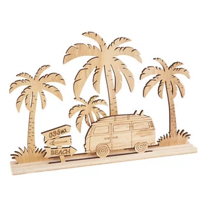 VBS Madera Enchufe Motivo Camping Vacaciones 3 Piezas 26x3,5x18cm Manualidades Decoración Pintura - Imagen 1 de 5