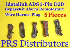 5 Stück iDataLink ADS 3 Pin D2D Bypass Kit Alarm Fernstart Kabelbaum Stecker - Bild 1 von 6
