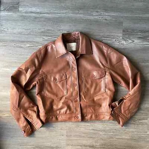 Chaqueta Camisa Wilfred Autumn Aritzia Cuero Vegano Para Mujer Talla S - Imagen 1 de 4