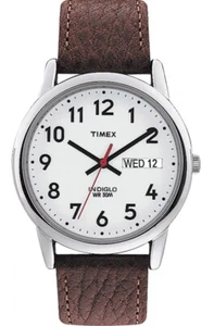 Timex Hombre Fácil Lector Indiglo Reloj 35mm Resistente Al Agua T20041 - Imagen 1 de 2