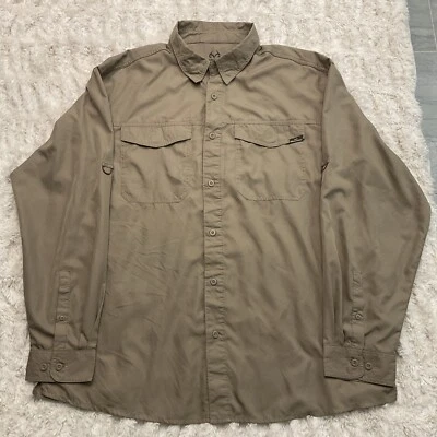 Camisa Realtree Para Hombres TS10150 Timber Wolf Marrón Manga Larga Guía de Caza XL Foto 1 de 4