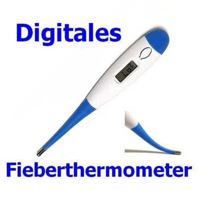 Digitales Fieber-Thermometer inkl. Schutzhülle, wasserdichter Sensor KT-DT4B - Bild 1 von 4