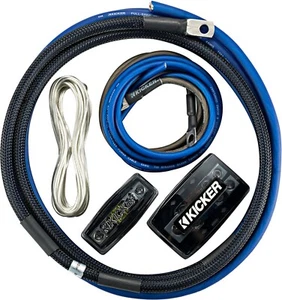 KICKER 46PKD4 CAR AUDIO 4 GAUGE P-SERIES DUAL AMPLIFIER INSTALLATION POWER KIT - Picture 1 of 1