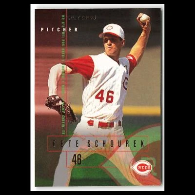 Pete Schourek #448 1995 Fleer Cincinnati Reds Baseball Card MLB NM - Image 1 of 3