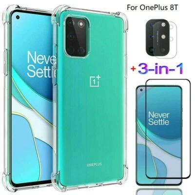 Clear CaseCover+Camera Film+Glass Screen Protector For OnePlus Nord N200 N100 5G - Image 1 of 4