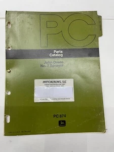 John Deere Parts Catalog for John Deere No. 7 Sprayer for 110 Garden Tractor - Picture 1 of 3