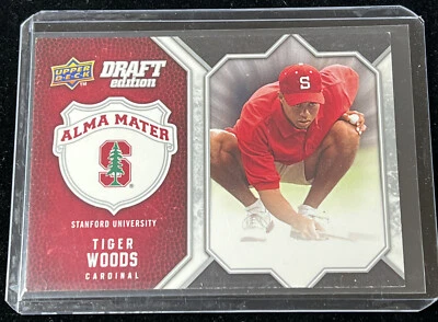 2009-10 Upper Deck Draft Edition Alma Mater Tiger Woods #AM-TW Golf GOAT - Image 1 of 3