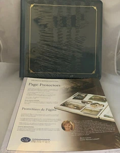 Creative Memories Old Style Blue Album 12x12 Pages and Pkg of Page Protectors - Picture 1 of 4