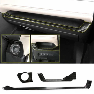 For Toyota RAV4 2019-2023 Black Central Console Dashboard Panel stripe Cover - Picture 1 of 6