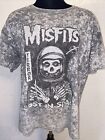  T-Shirt Misfits Lost in Space Krawatte gefärbt XL grau Punk Band T-Shirt Musik Konzert Tour