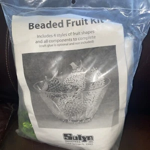 VINTAGE SULYN (4) FRÜCHTE PERLEN OBST KIT ~ NEU IN VERSIEGELTER VERPACKUNG - Bild 1 von 4