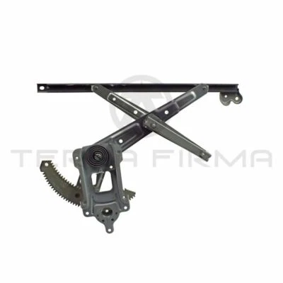 Conjunto regulador ventana izquierda Nissan Skyline R34, modelos 2 puertas Foto 1 de 2