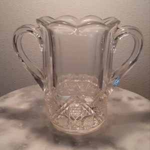 EAPG McKee Glass Company Plutec aka Colonial Flute Double Handled Spooner - Picture 1 of 1