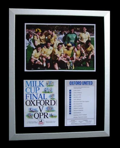 OXFORD UNITED WIN MILK CUP 1986 CALIDAD LIMITADA ENMARCADA + ENVÍO GLOBAL RÁPIDO - Imagen 1 de 6