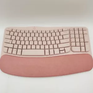 Logitech Wave Keys Wireless Ergonomic Keyboard - Rose - Picture 1 of 4
