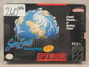 Sim Earth The Living Planet (Super Nintendo | SNES) Authentic BOX ONLY - Picture 1 of 8