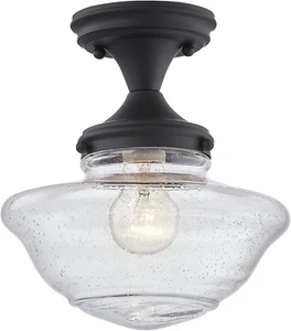 587444 Schoolhouse Semi Flush Mount Modern Vintage Farmhouse Indoor Dimmable - Picture 1 of 12