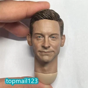 Escultura de cabeza de hombre araña 1:6 Tobey Maguire para figura de acción masculina modelo corporal de 12 - Imagen 1 de 6