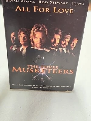 All For Love Bryan Adams Rod Stewart Sting Cassette Single Three Musketeers 93 ¿ - Image 1 of 4
