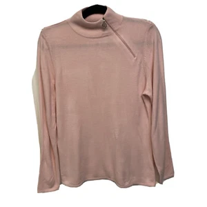 Luxe 360 Mercer Street Studio Petite Pullover PL Stehkragen Reißverschluss Langarm Neu mit Etikett - Bild 1 von 9