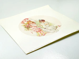 Vintage Victorian Girls Playing Bridesmaid Maud Humphrey Lithograph Art Print - Picture 1 of 6