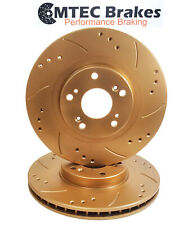 Mini Clubman 1.6 Cooper S 07- Front Brake Discs Gold Drilled Grooved