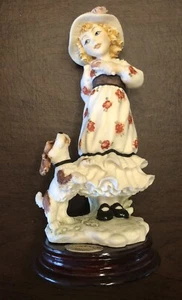 ARMANI “IT'S MINE” 0136C 8" tall porcelain Florence Figure hand painted With Box - Picture 1 of 10