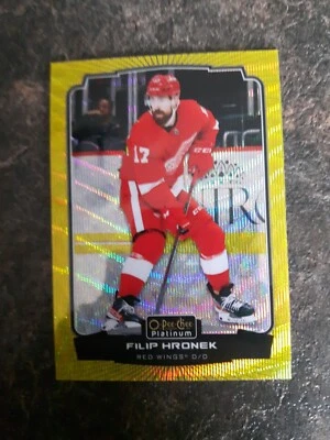 2022-23 O-Pee-Chee Platinum Neon Yellow Surge Filip Hronek Card# 194 - Image 1 of 2